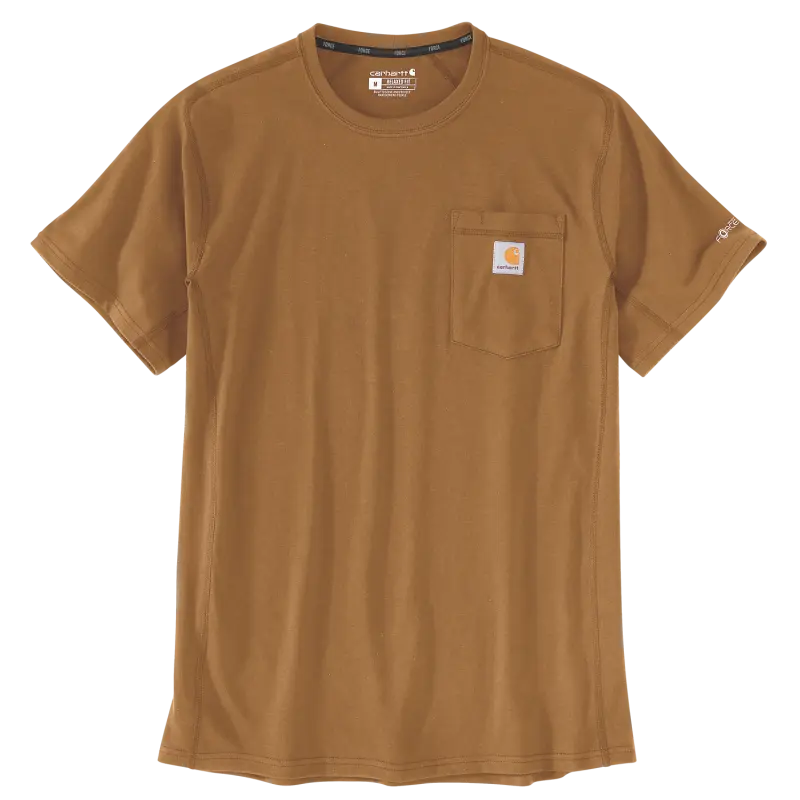 T-shirt décontracté Force avec poche - Marron - CARHARTT - S1106652BRN