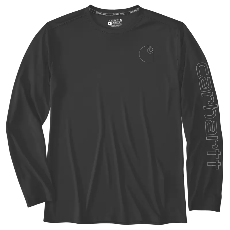 T-shirt à manches longues à logo Force Sun Defender - Noir - CARHARTT - S1107202