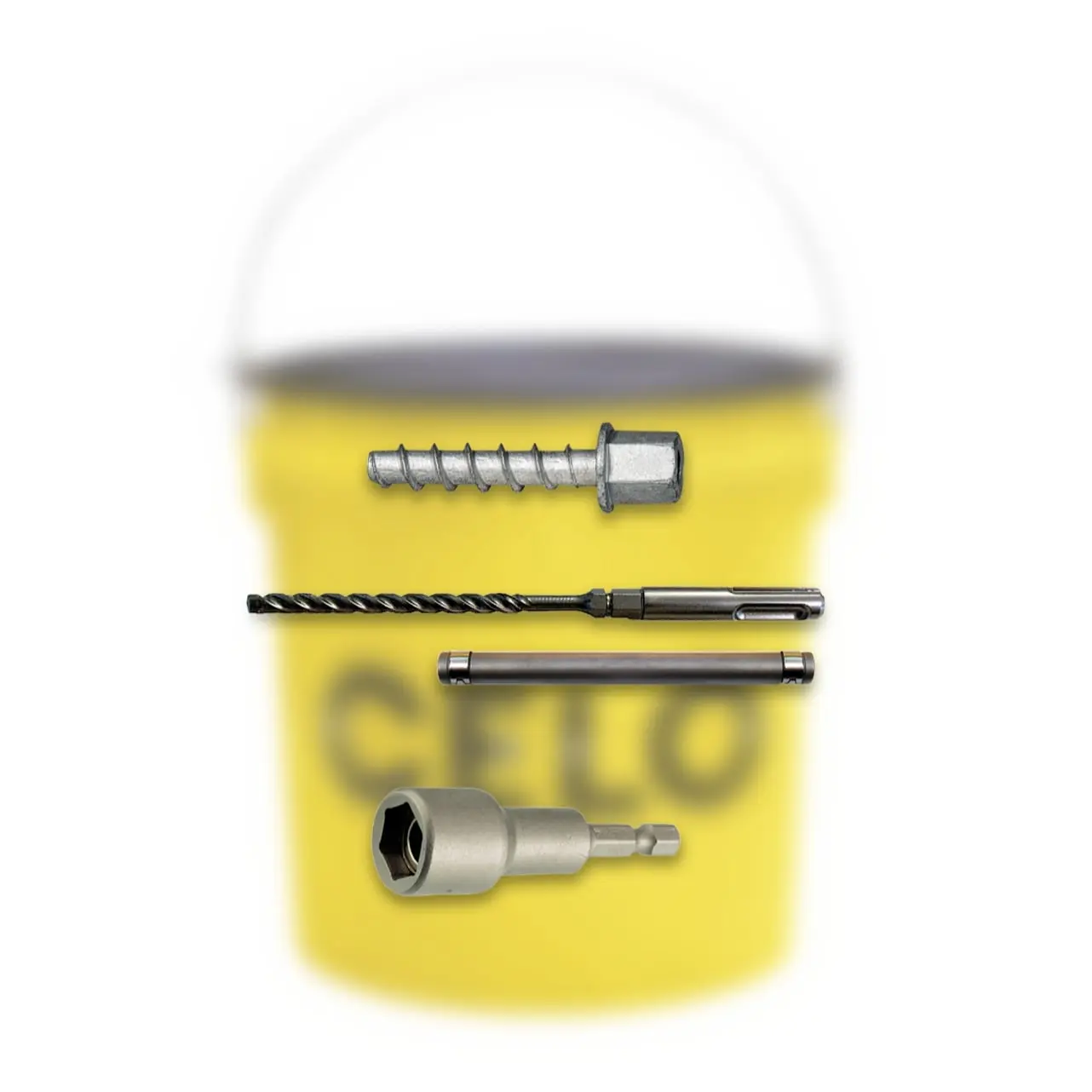 Pack installation seau de vis à béton BTS H 6-35 M8 - 500 unités + kit rapide offert - CELO - BFZG635M8BTSH