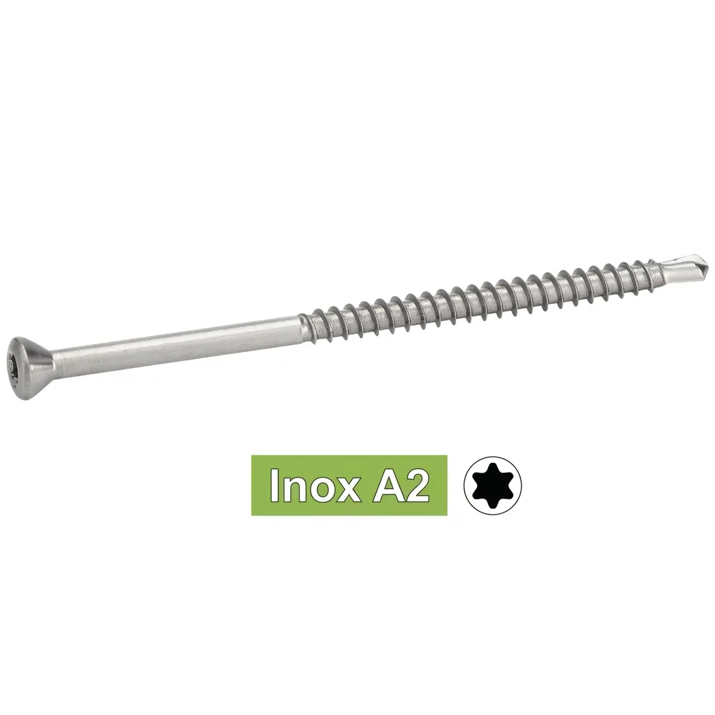 Vis de bardage parquet Inox A2 TF 6 lobes - BTE 200 - ACTON - 62334