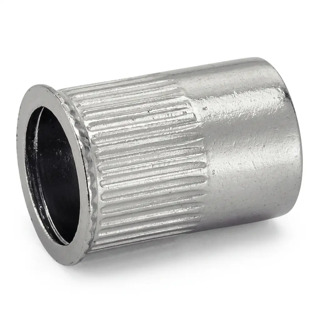 Boite de 50 écrous crantés ACTON à sertir - Tête affleurante Inox A2 - 62633