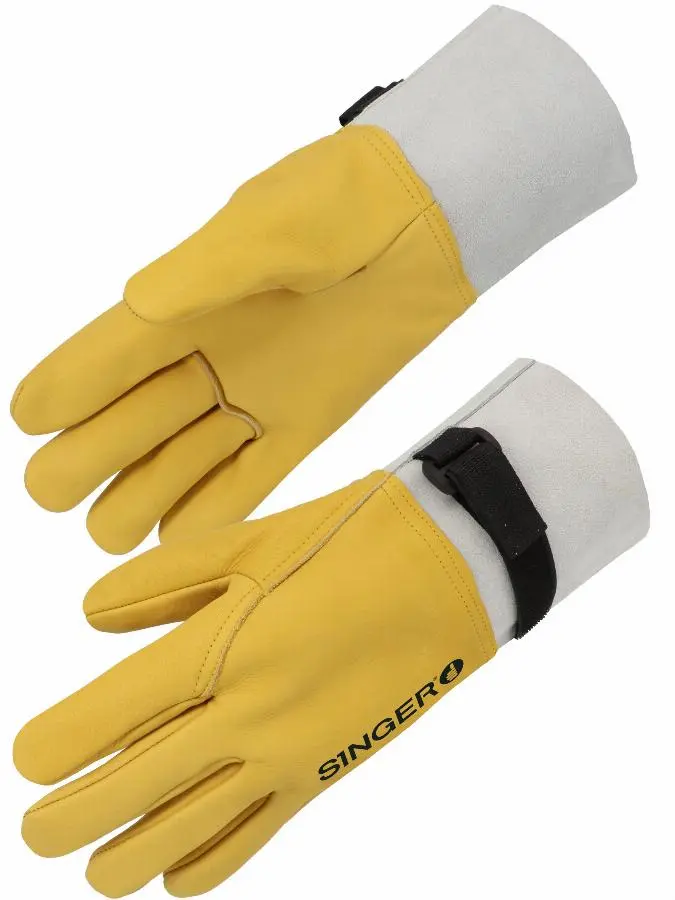 Sur-gant électricien tout fleur de bovin manchette 10CM - SINGER -            50ELEC