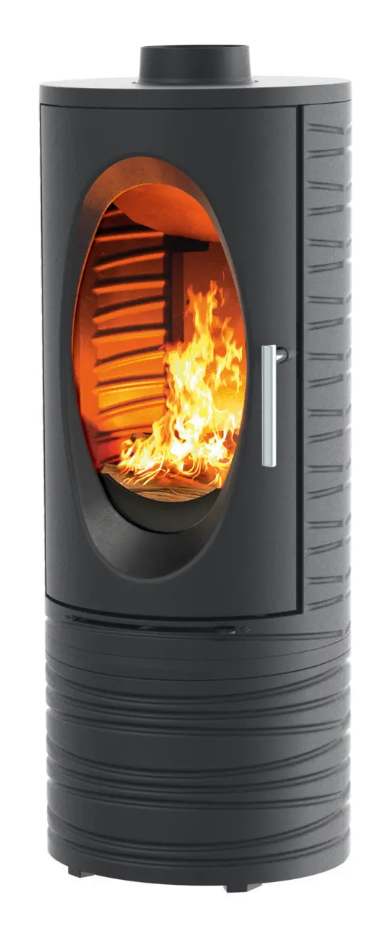 Poêle à bois longiligne - GODIN - 420012ANTH