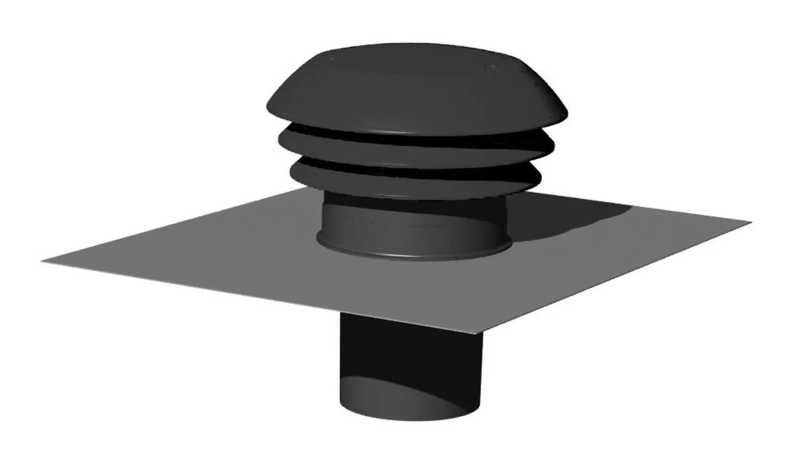 Entrée/sortie air toiture grise Ø160 mm - THERMOR - 900375