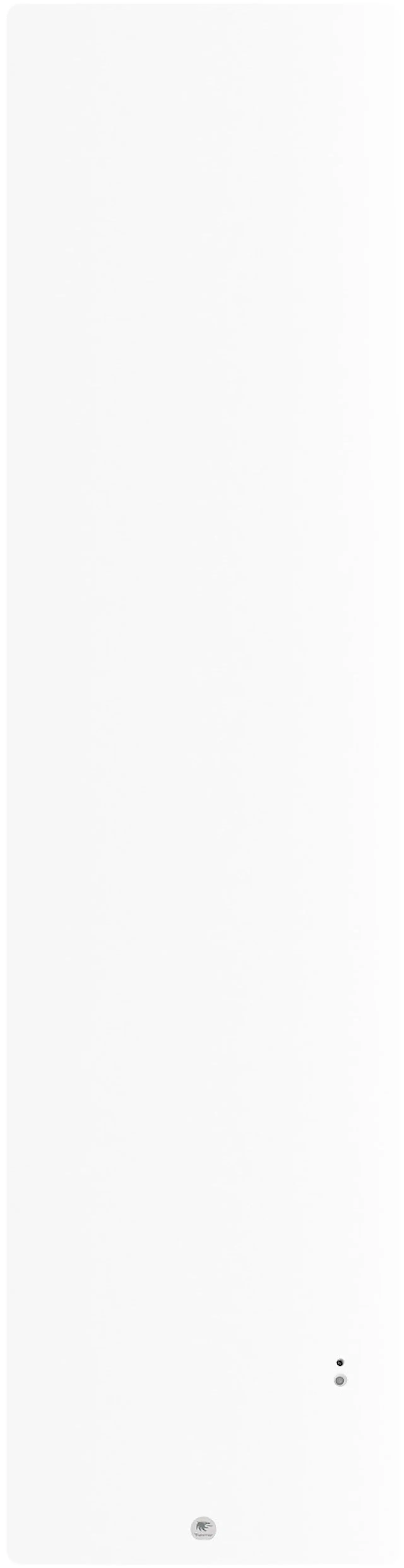 Radiateur connecté gain de place Ingénio 4 Vertical 1800W - Blanc mat - 429355