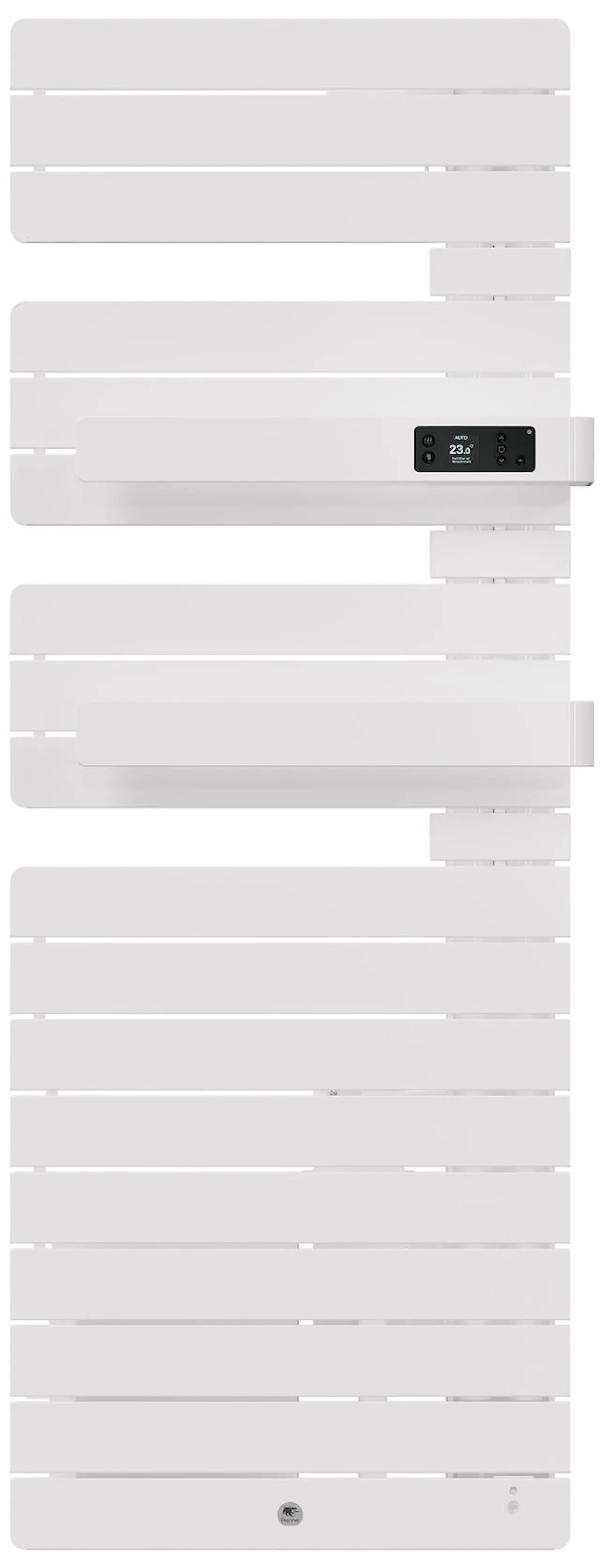 Radiateur électrique sèche-serviettes Allure 3 Virtuose Mât à droite avec soufflerie 1750W Blanc brillant - THERMOR - 483126