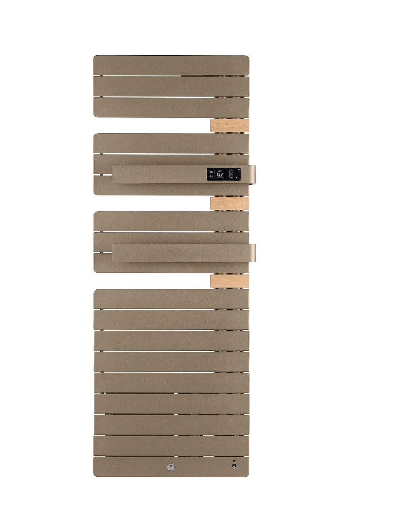 Radiateur électrique sèche-serviettes Allure Virtuose Mât à droite 1750W Brun sable/Chêne - THERMOR - 483134