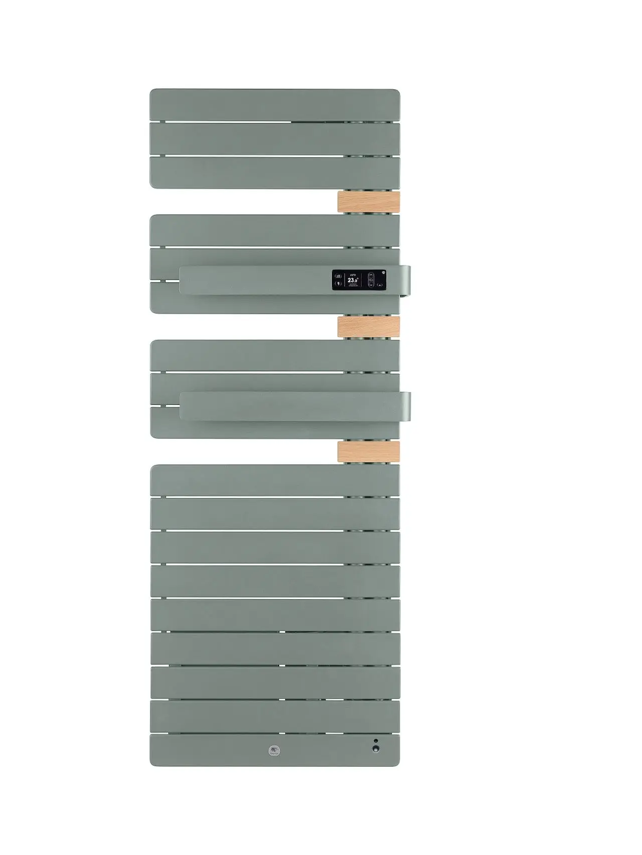 Radiateur électrique sèche-serviettes Allure Virtuose Mât à droite 1750W Vert eucalyptus/Chêne - THERMOR - 483138
