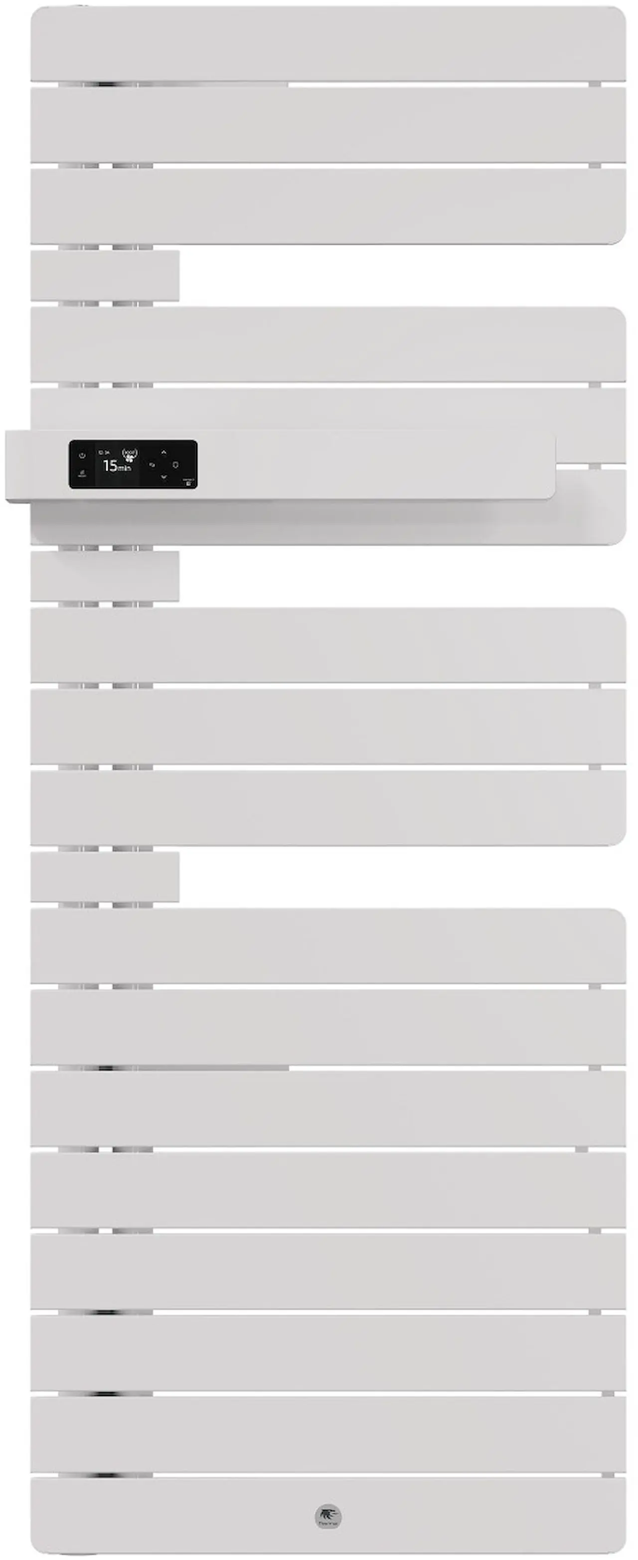 Radiateur électrique sèche-serviettes Allure 4 Classique Mât à gauche 750W Blanc Brillant/Chêne - THERMOR - 483246