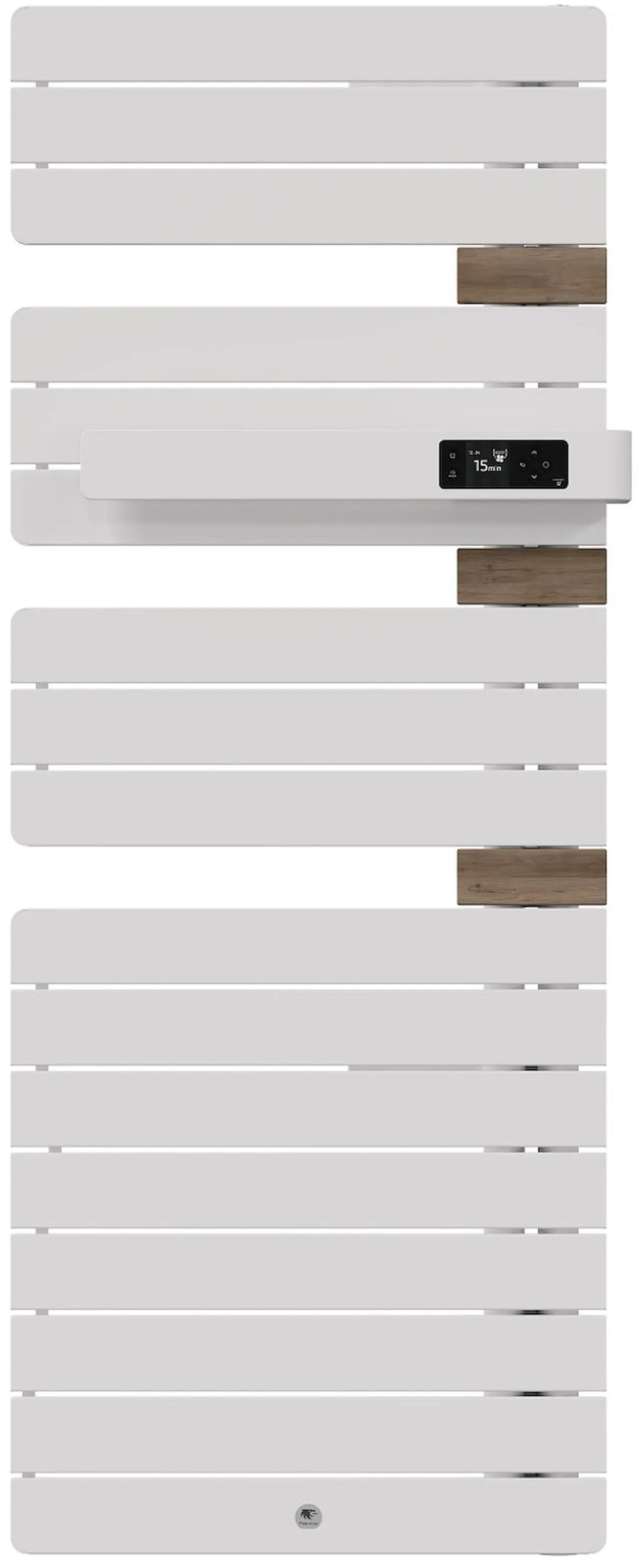 Radiateur électrique sèche-serviettes Allure 4 Classique Mât à droite 750W Blanc Mat chêne clair - THERMOR - 483260