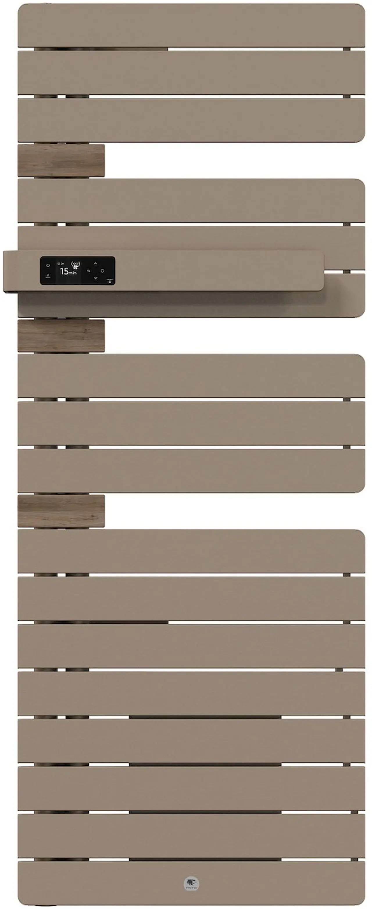 Radiateur électrique sèche-serviettes Allure 4 Classique Mât à gauche 1750W Brun sable/Chêne - THERMOR - 483277