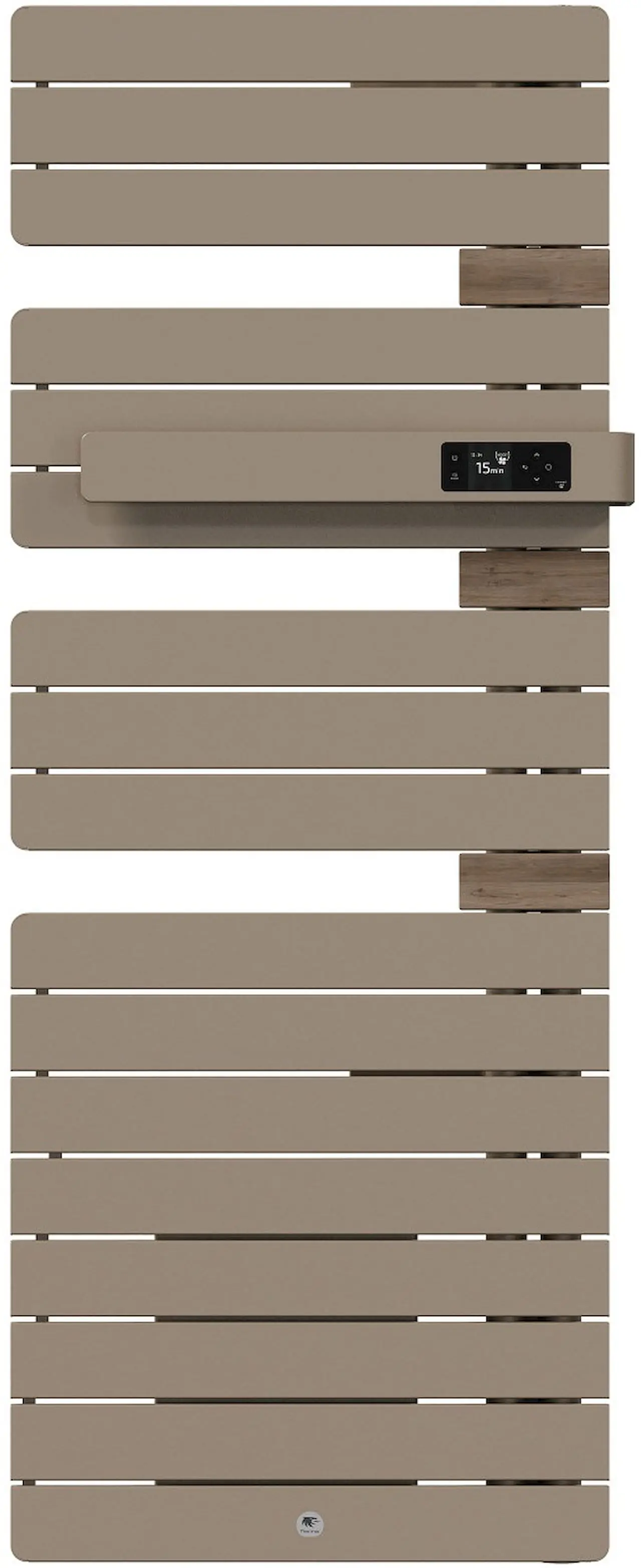 Radiateur électrique sèche-serviettes Allure 4 Classique Mât à droite 1750W Brun sable/Chêne - THERMOR - 483278