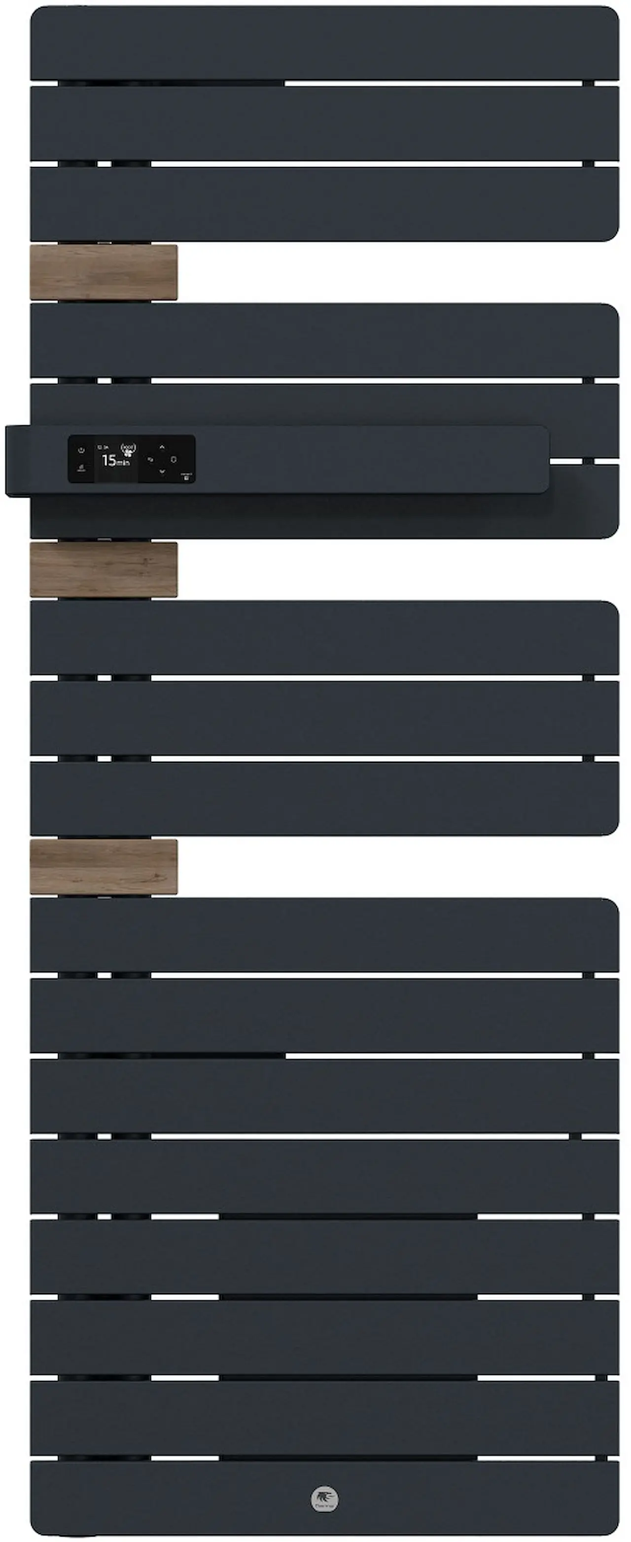 Radiateur électrique sèche-serviettes Allure 4 Classique Mât à gauche 1750W Gris ardoise/Chêne - THERMOR - 483281