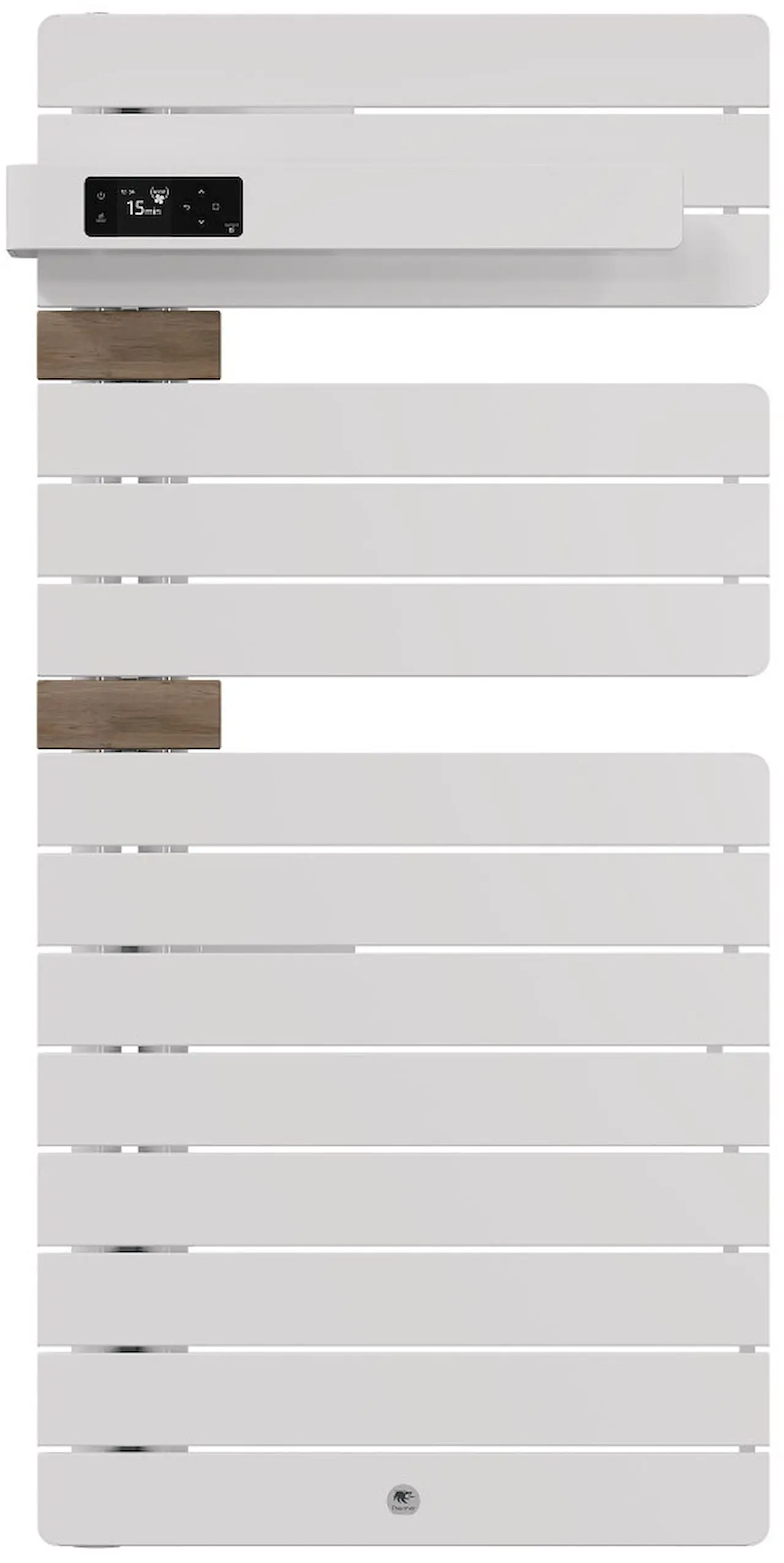 Radiateur électrique sèche-serviettes Allure 4 Classique Mât à gauche 500W Blanc Brillant/Chêne - THERMOR - 483289