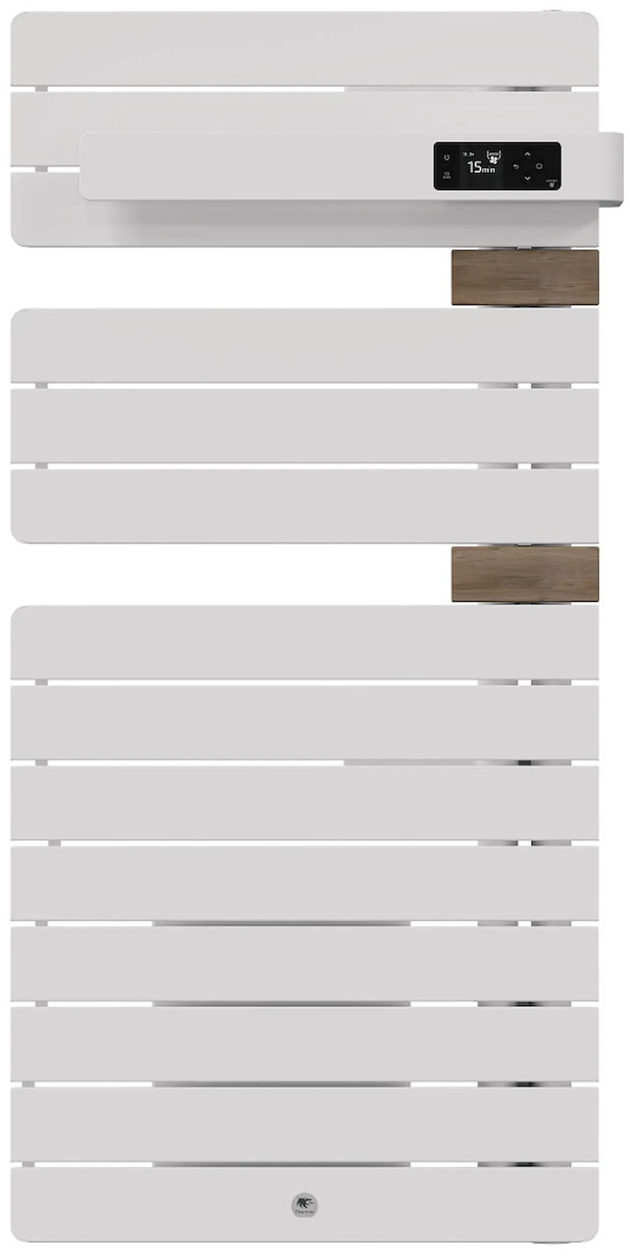 Radiateur électrique sèche-serviettes Allure 4 Classique Mât à droite 1500W Blanc Mat/Chêne - THERMOR - 483311