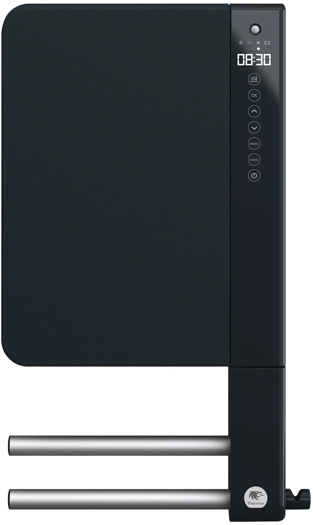 Sèche-serviettes soufflant Illico 3 avec barres et sans miroir, Gris ardoise, 1800 W, Compact - THERMOR - 491373