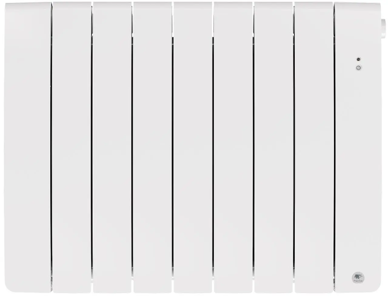 Radiateur chaleur douce connecté Bilbao 4 horizontal 1250W Blanc brillant - THERMOR - 493824