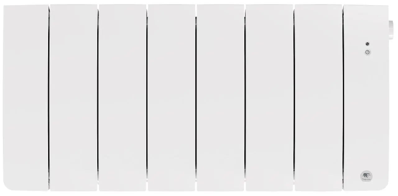 Radiateur chaleur douce connecté Bilbao 4 bas 700W Blanc brillant - THERMOR - 494835