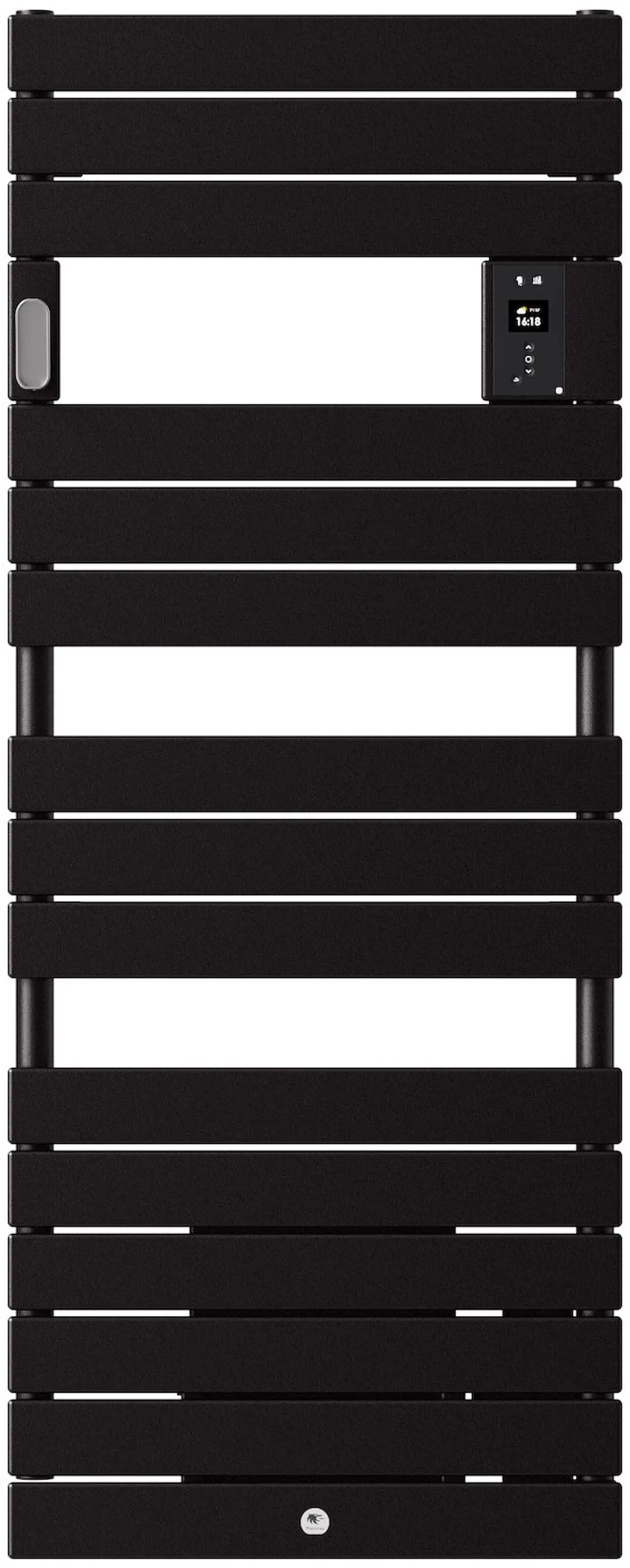 Radiateur sèche-serviettes Riviera 2 avec soufflerie, Noir carbone, 1500 W, Standard - THERMOR - 498519