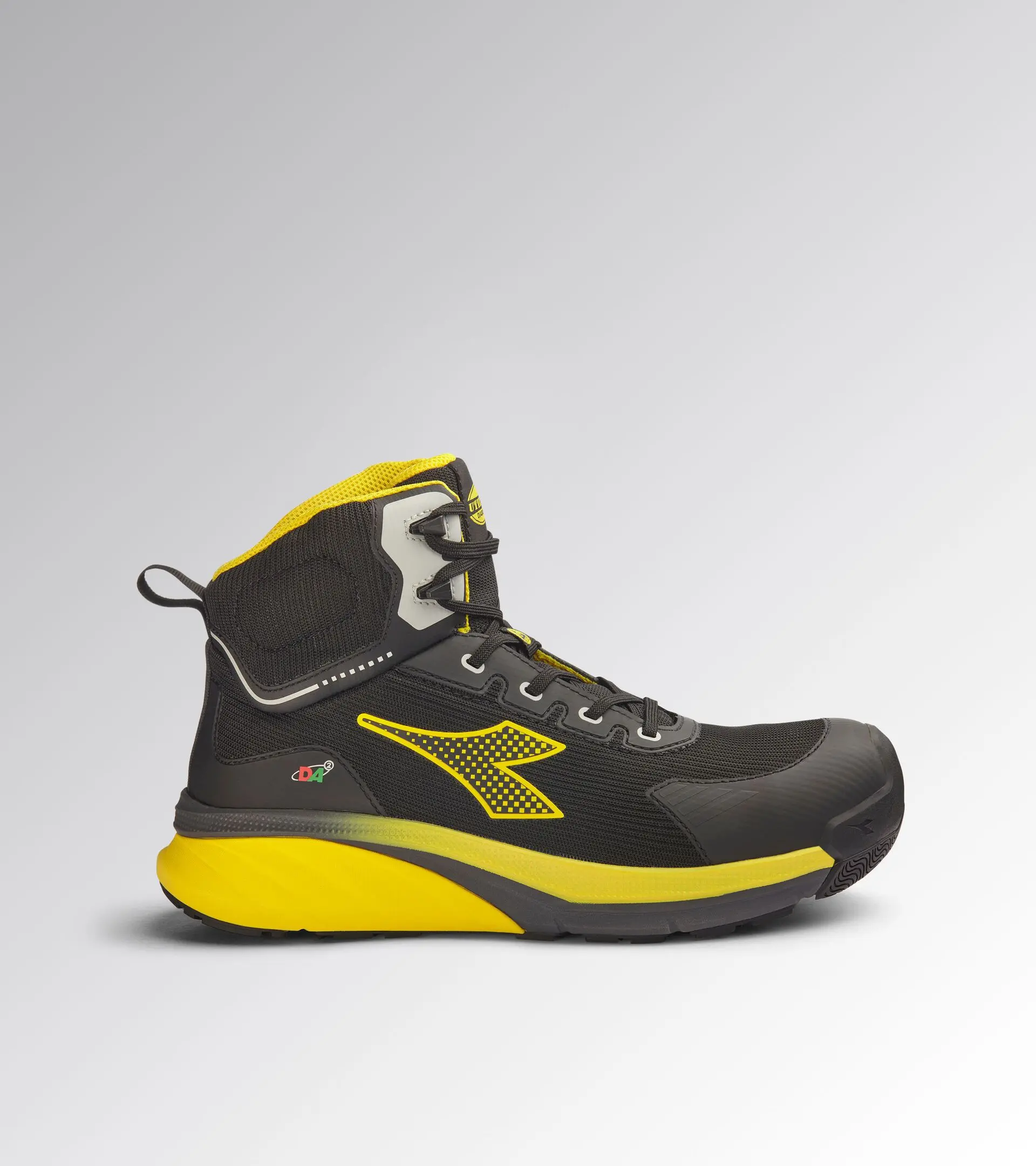 Chaussure de sécurité haute VORTEX DA2 MID S3S SC SR HRO ESD, Noir/Jaune chromé - DIADORA - 701.182041-C0401