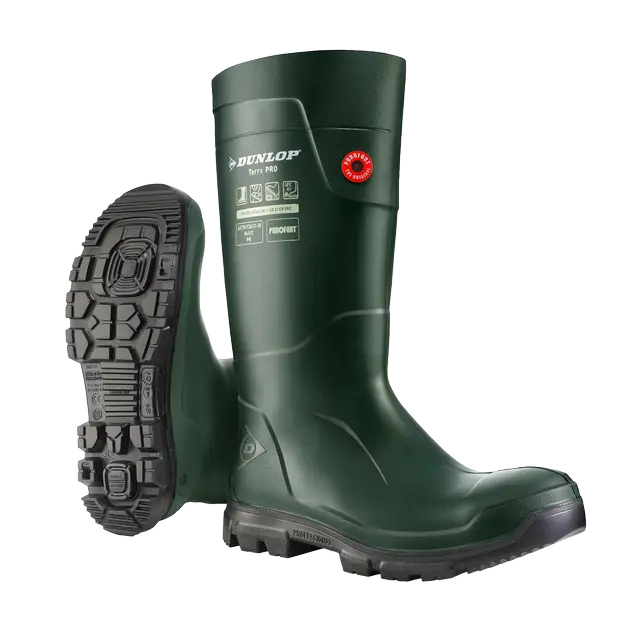 Botte sécurité DUNLOP Purofort TerraPRO Full Safety - vert/noir - S5 - LJ2KL02.FR.