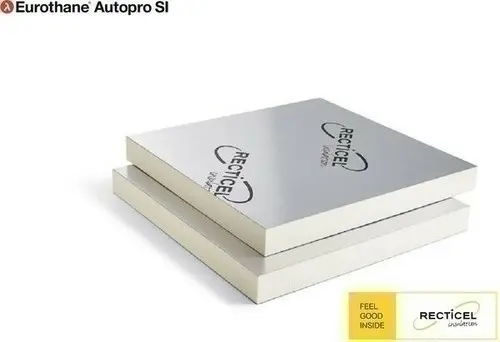 Panneau isolant polyuréthane Eurothane Autopro SI - Ep.40mm - 600x600 - R= 1,80 m².k/w - RECTICEL - 646290000000066