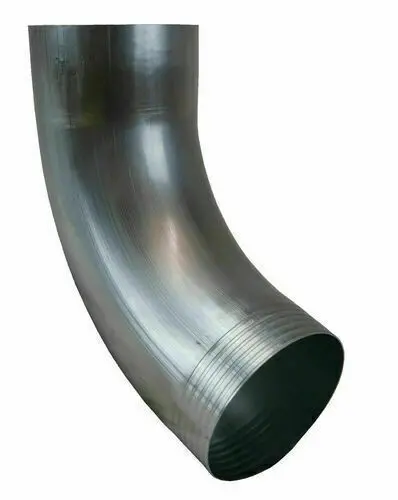 Coude cintré - 72°  - manchonné alu zinc - D80 - AMELUX - 50073