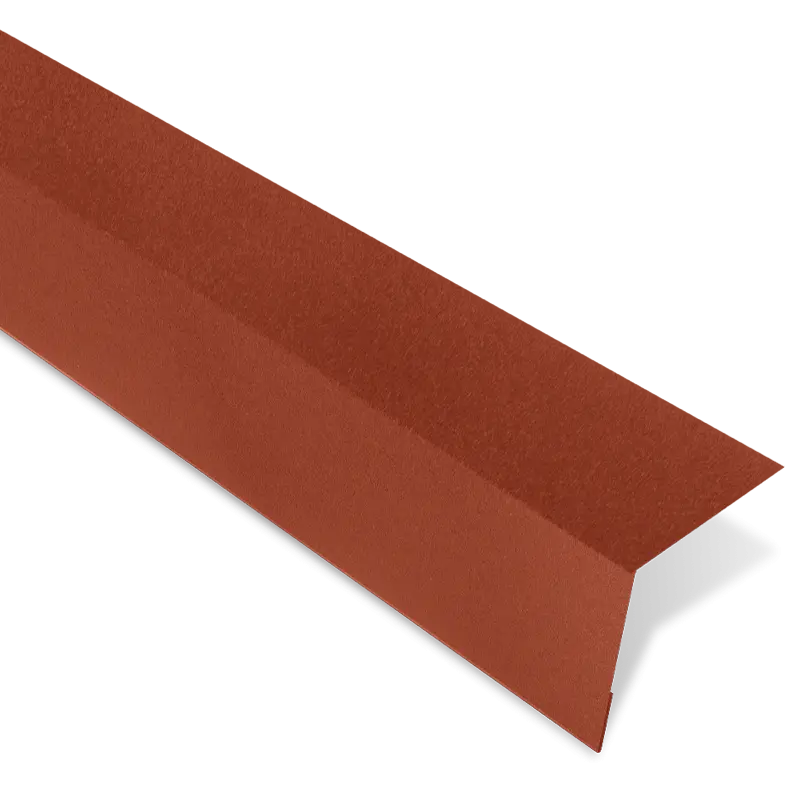 Bande d'égout pour panneau imitation tuile R Longueur 1000 mm Brun rouge RAL 8012 - BACACIER - COV90452