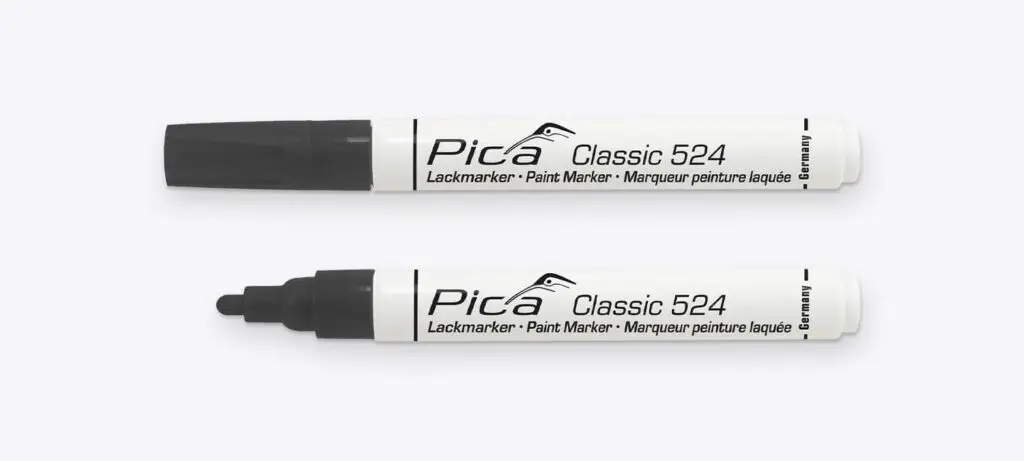 Marqueur de peinture laquée Classic 524 - Noir - PICA - 524/46
