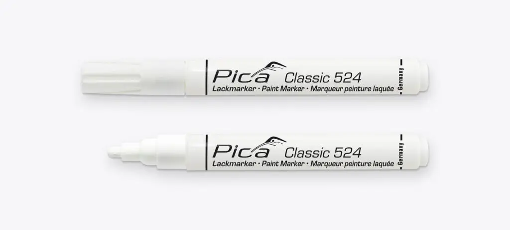 Marqueur de peinture laquée Classic 524 - Blanc - PICA - 524/52