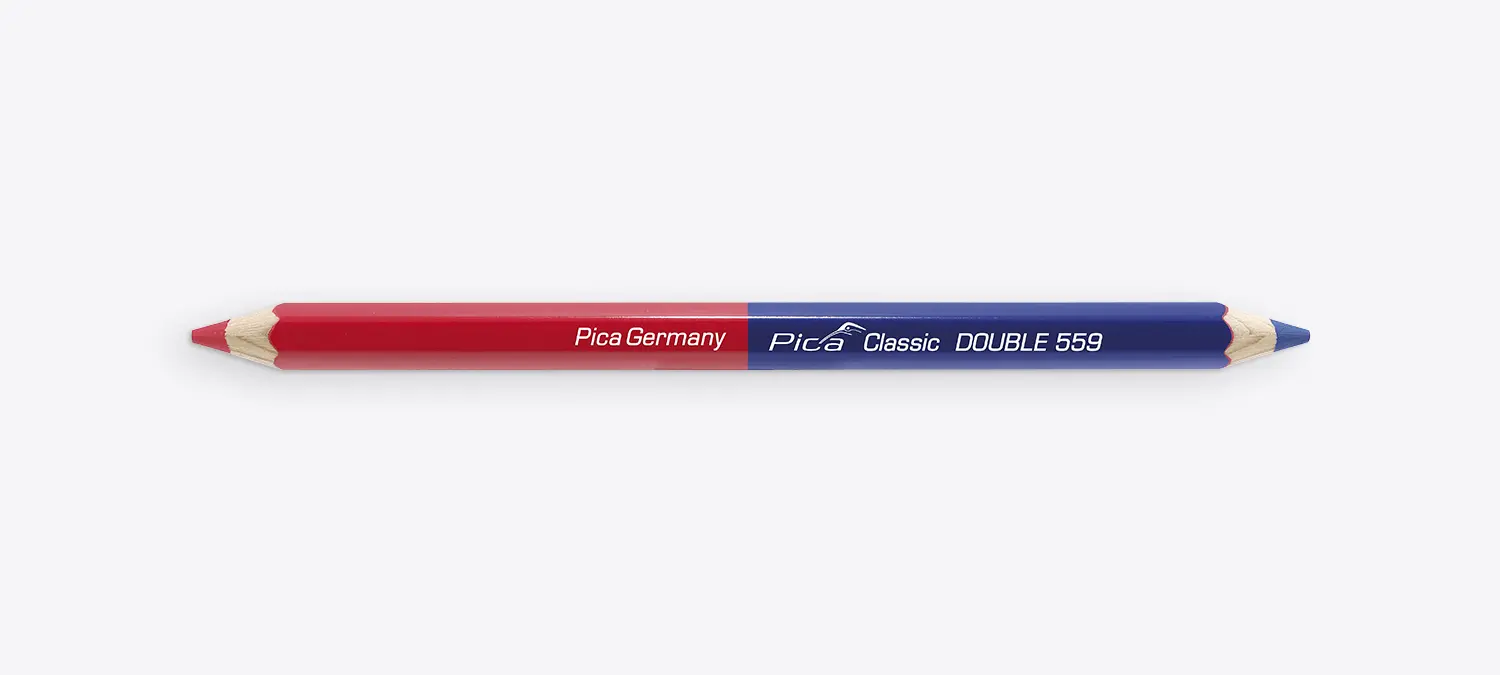 Crayon double Classic 559 rouge et bleu - 1 pièce - PICA - 559-50