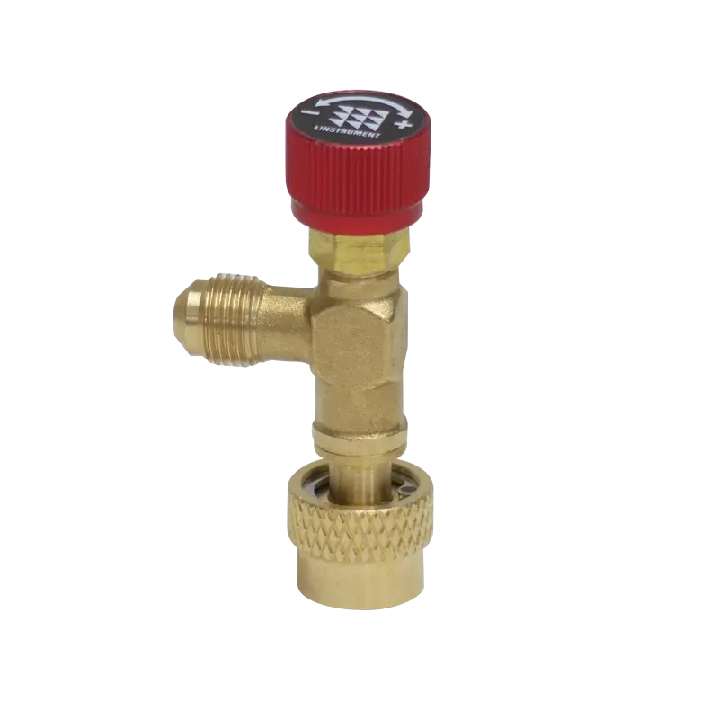 Vanne de rétention gaz équerre 5/16'' SAE - LINSTRUMENT - 2007005