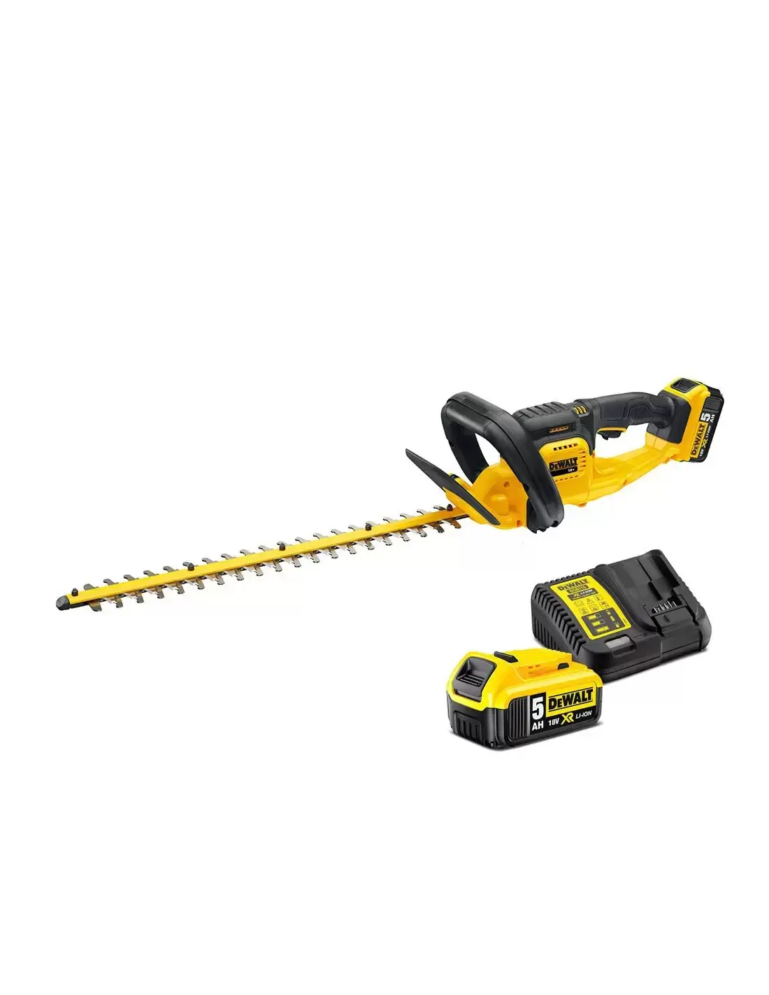 Taille-haies XR 18V 5 Ah Li-ion avec 1 Chargeur + 1 Batterie - DEWALT - DCM563P1-QW