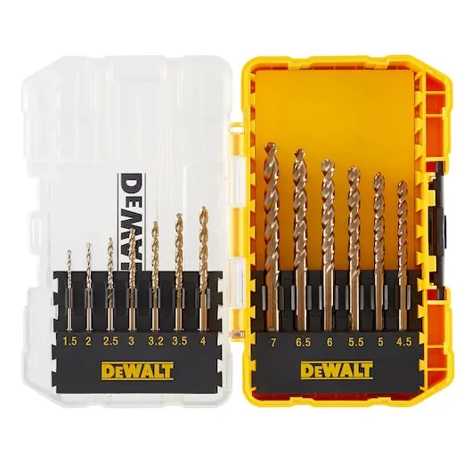 Petit coffret Toughcase 13 pièces forets métal (1.5mm-7mm) - DEWALT - DT70710-QZ