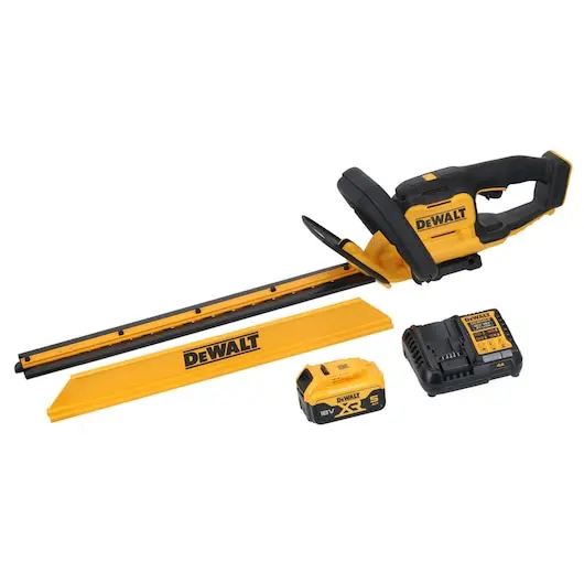 Taille haies 55 cm écartement de 25 mm XR 18V 5 Ah Li-ion - DEWALT - DCMHT564P1-QW