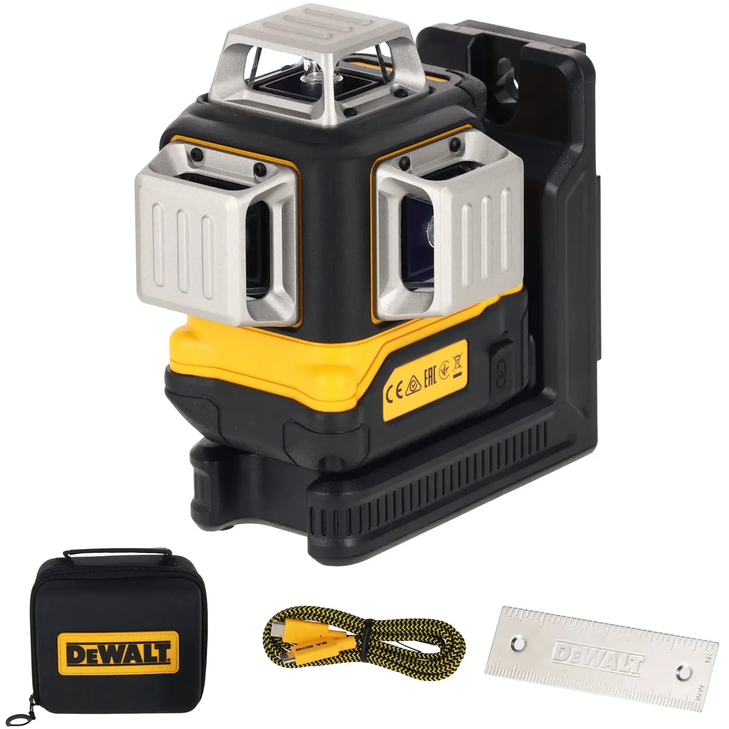 Niveau laser 3 lignes faisceau vert - DEWALT - étui de transport - DCLE14361GB-XJ