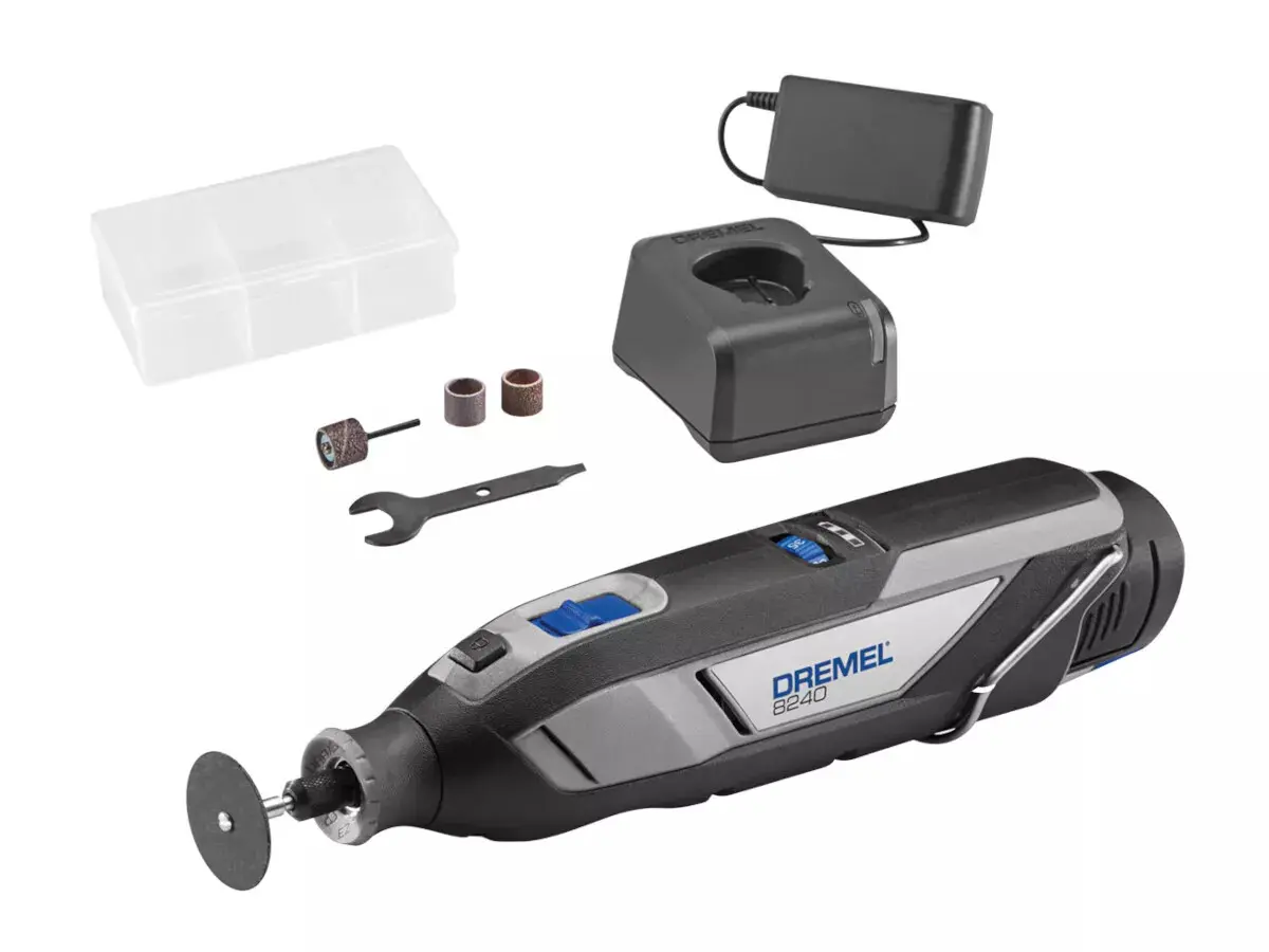 Outil multi-fonction sans fil 12V- DREMEL - avec 1 batterie 2Ah - chargeur - accessoires - F0138240JA