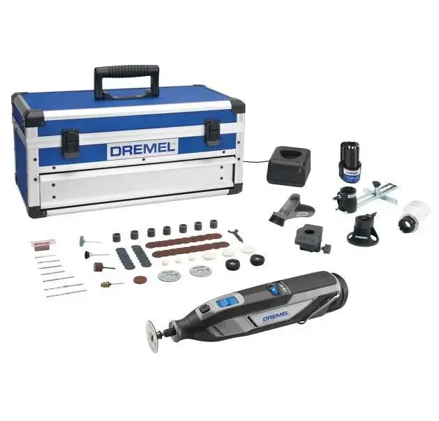  Outil multifonction sans fil 12V 8240 - DREMEL - avec 2 batteries 2Ah - chargeur - accessoires - mallette - F0138240JK