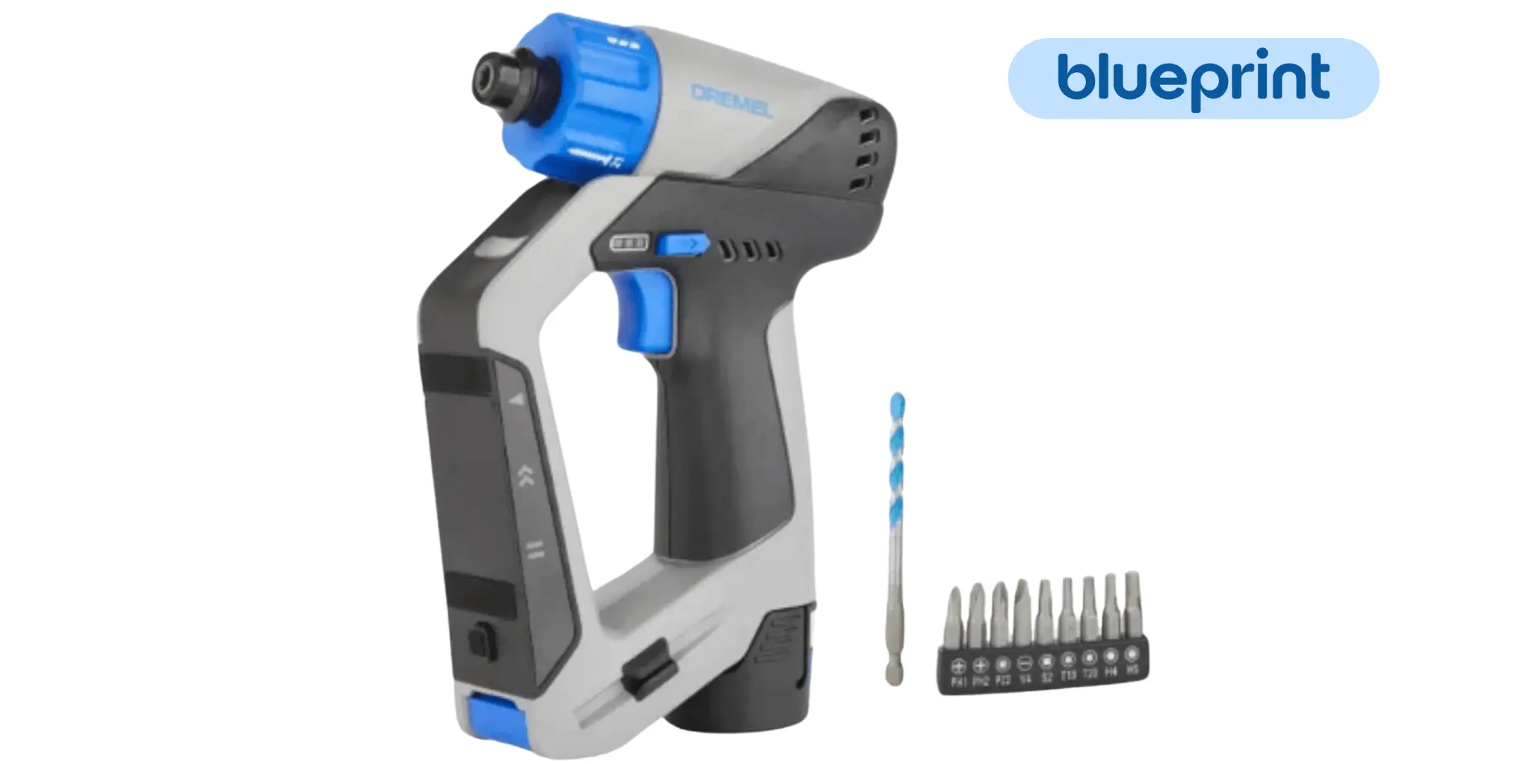 Perceuse multifonction Blueprint (DD12V-S1) - DREMEL - avec 1 batterie 2AH - chargeur - accessoires - F013DD12JA