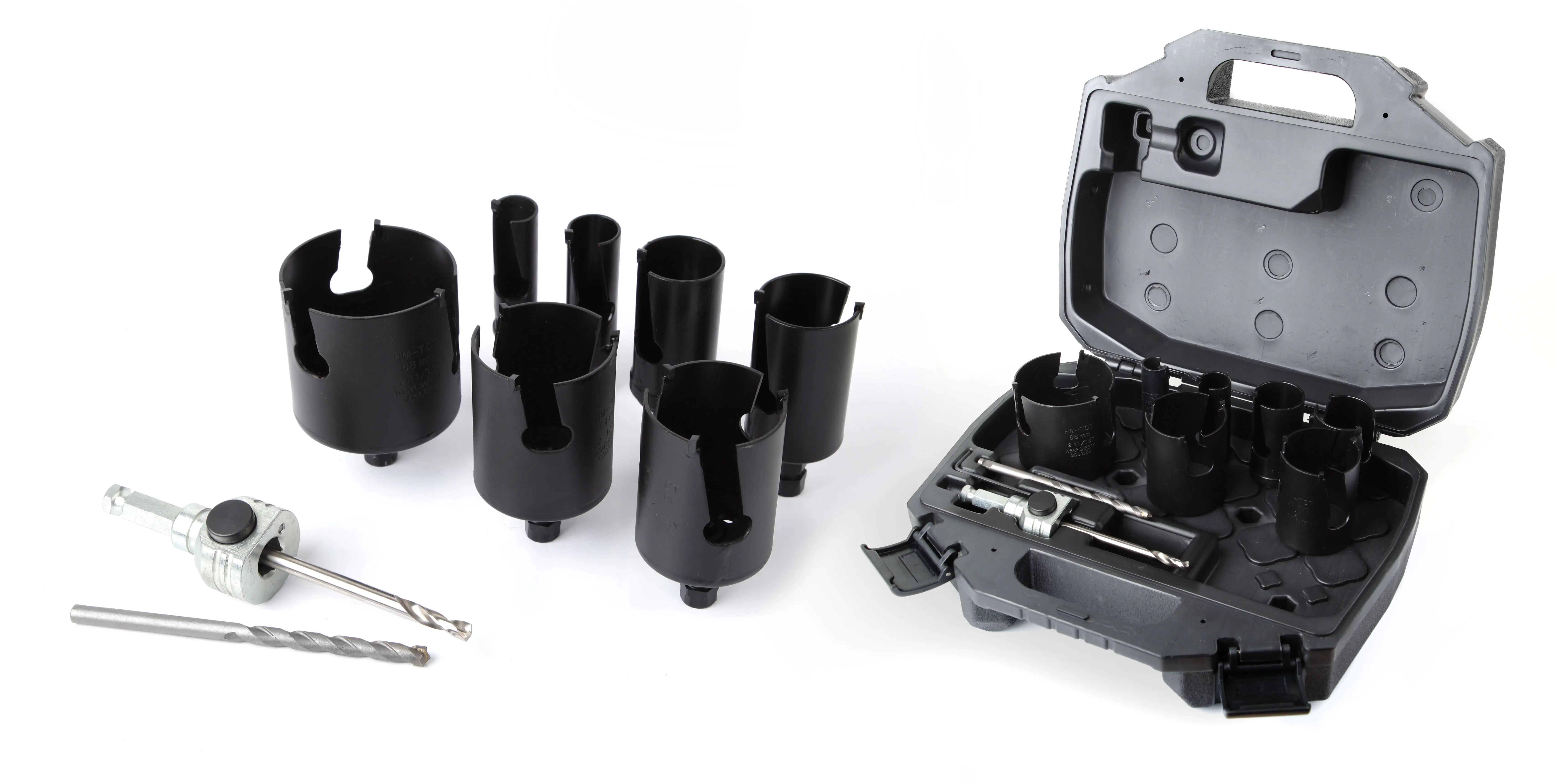 Mallette électricien 10 pièces Ø 22-35-40-51-54-65-68 + 2 forets + pilote - DIAGER - 3000C
