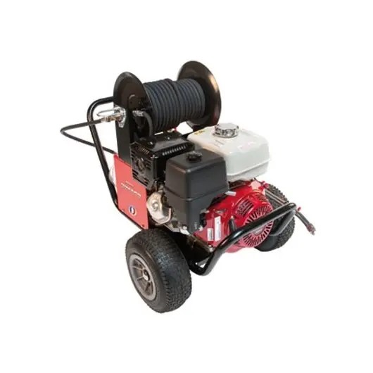 Nettoyeur haute pression thermique 240 bar / 1100 l/h avec enrouleur acier - DIMACO - (Honda 13 CV) – TIE18240HE 