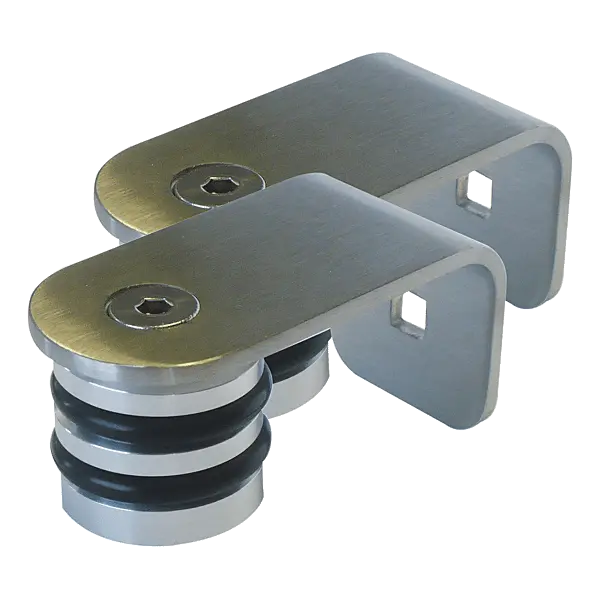Paire de pattes de fixation droite en inox 316 2200 satiné - D.40 - BILCOCQ - 22-0720-2210