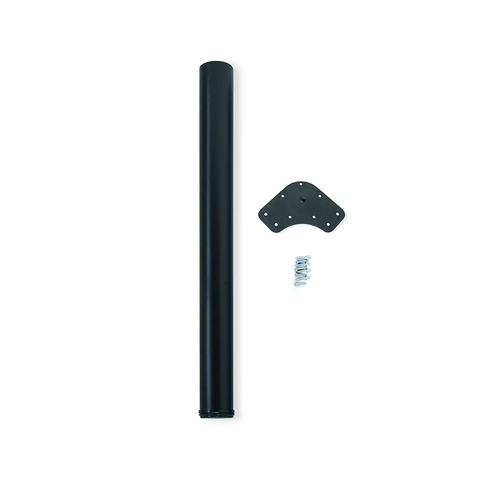 Pied de table diamètre 60mm H 870mm Acier Peint en noir - EMUCA - 3048014