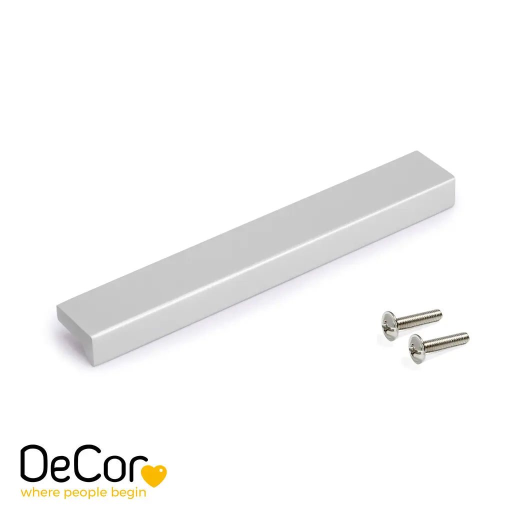 Poignée pour meubles Xirivella L160mm entraxe 128mm Aluminium Anodisé mat - EMUCA - 9355562