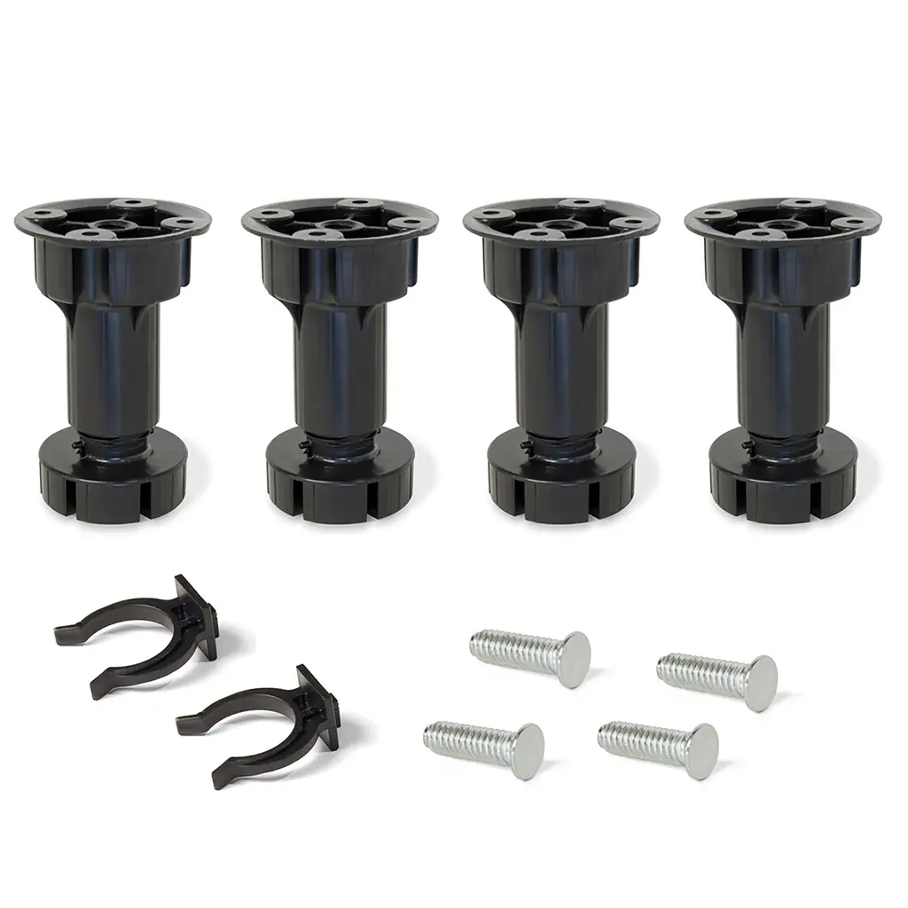 Jeu de 4 pieds pour meubles avec base H - EMUCA - 3999