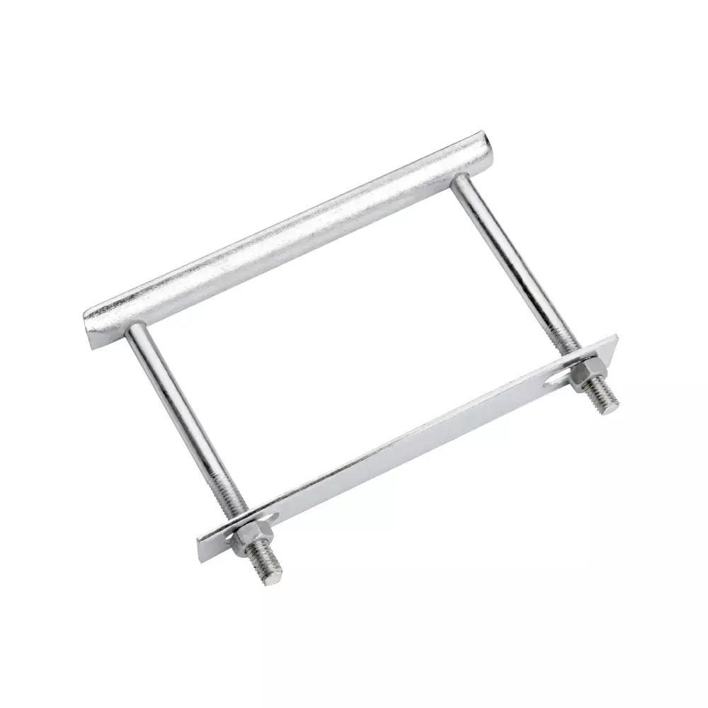 Poignée de trappe acier zingué blanc 160 mm - MERMIER VP - M-658163
