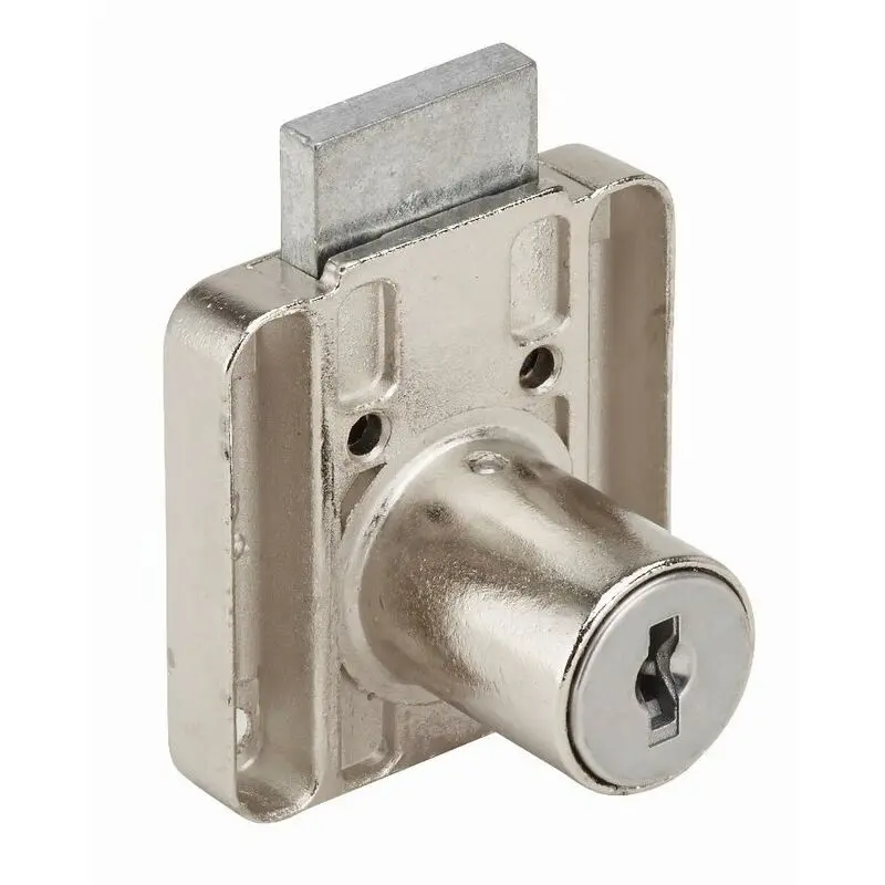 Serrure à paillettes Ronis 450002 s'entrouvrant - Nickelé - Droite - DOM TSS - 17322