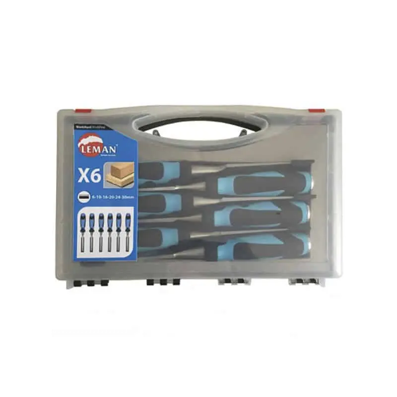 Coffret de 6 ciseaux à bois - LEMAN - 780.500.06