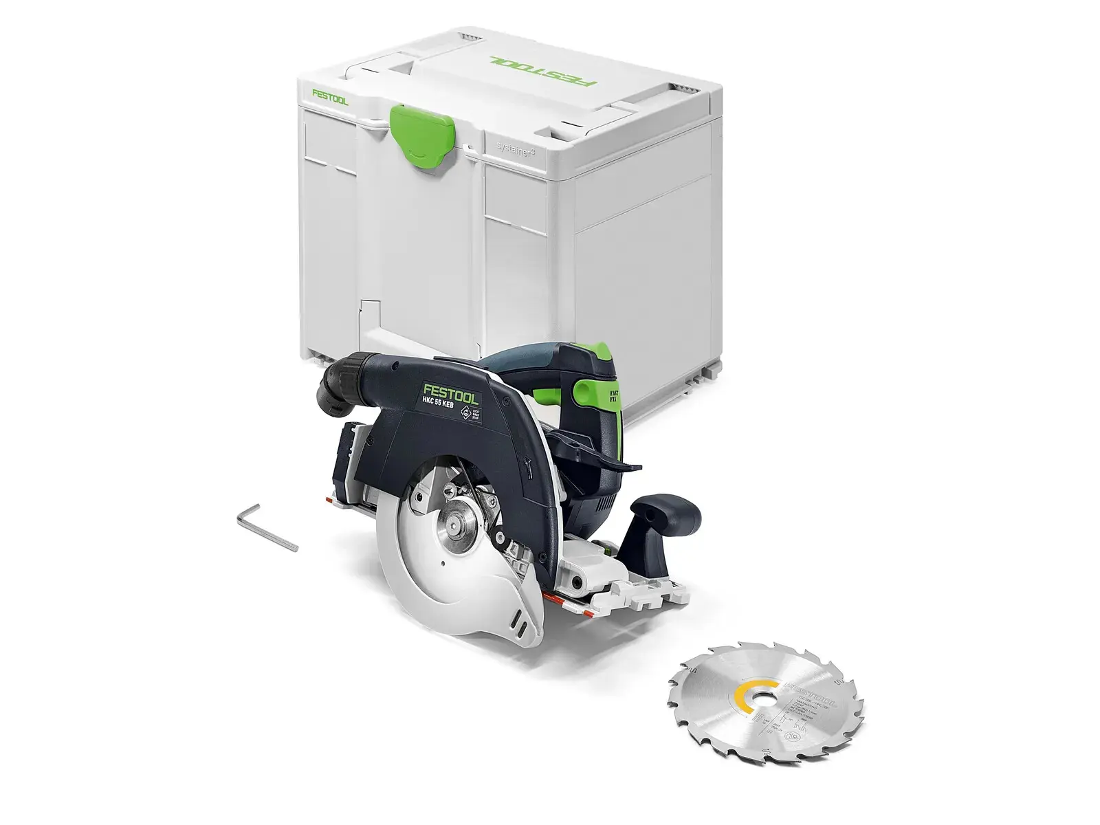 Scie circulaire à capot basculant sans fil HKC 55 KEB-Basic - FESTOOL - sans batterie, ni chargeur - SYSTAINER - 578302