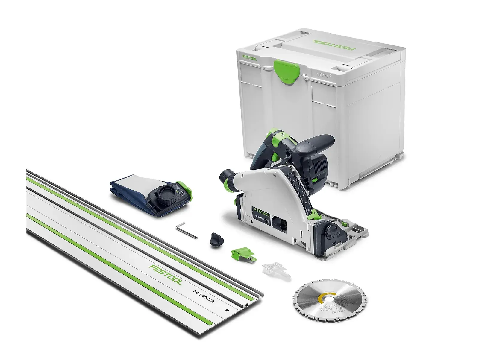 Scie plongeante sans fil 18V TSC 55 KSEB-Basic-FS - FESTOOL - sans batterie, ni chargeur - rail de guidage - SYTAINER - 578826